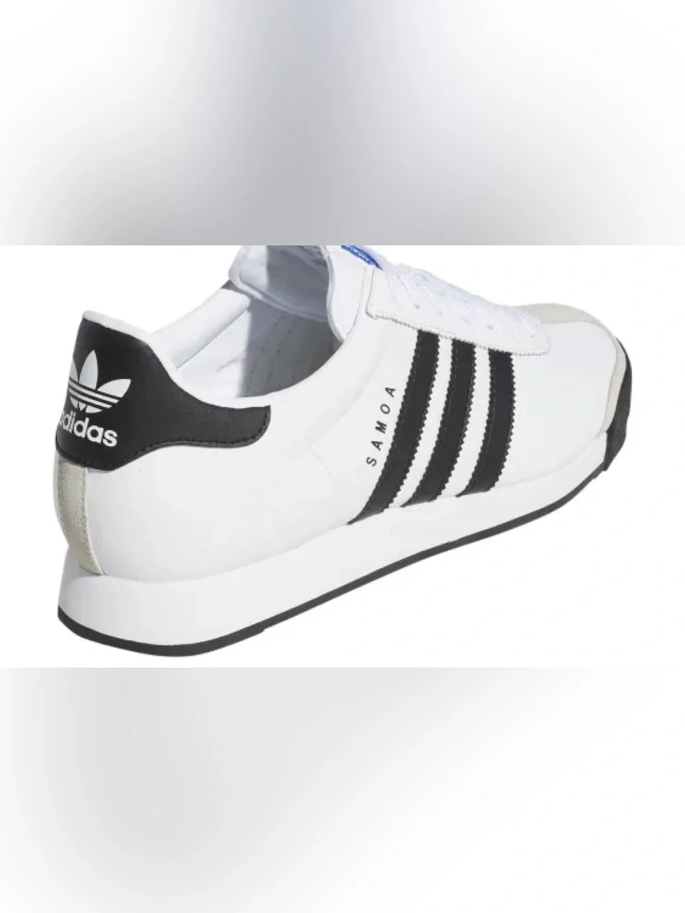 adidas White and Black Samoa-Inspired Low-Top Sneakers